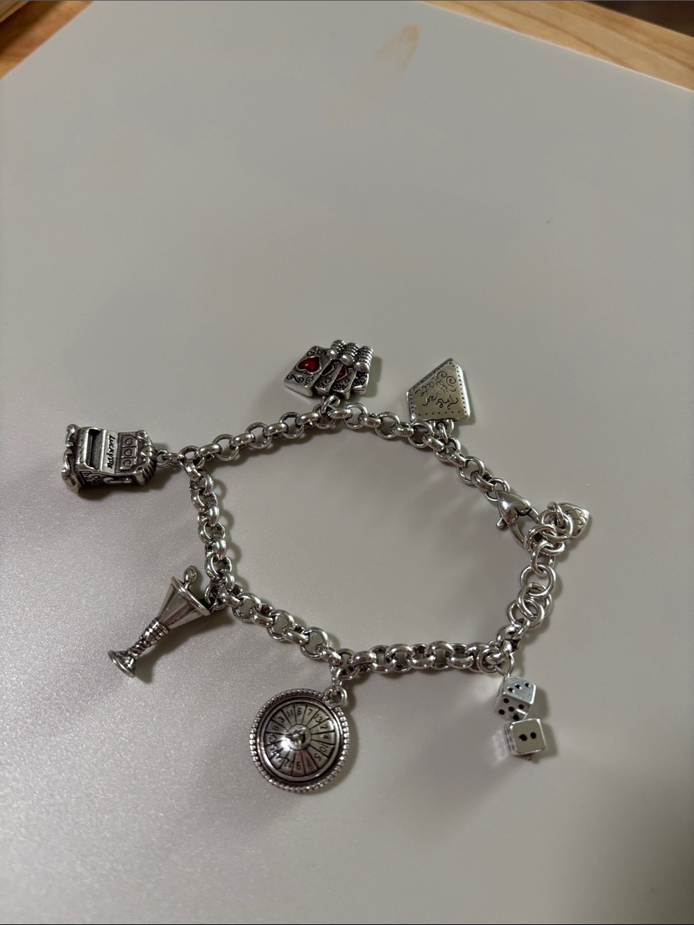 Brighton Silver Nevada State Charm Bracelet
